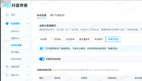 抖音广告关键词匹配方式