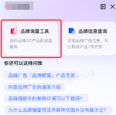 抖音品牌智能询量广告